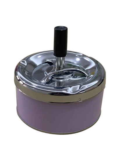 Caja de lata redonda del cenicero de la caja de la lata de la operación manual caliente de la venta